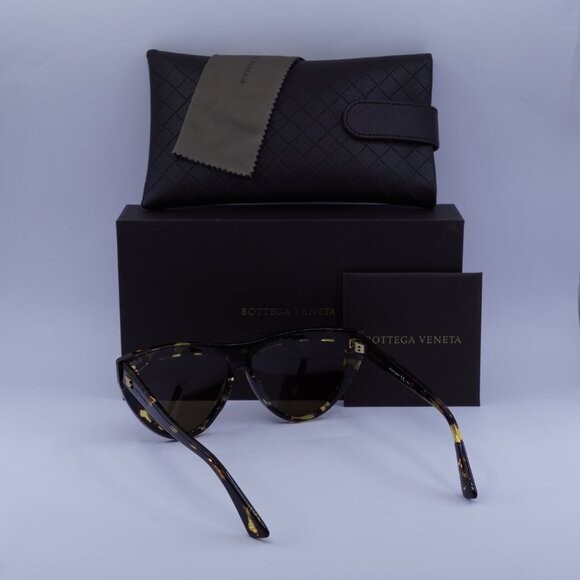 Bottega Veneta BV1018S 002 Cat Eye Sunglasses - Havana\\Brown main image 6